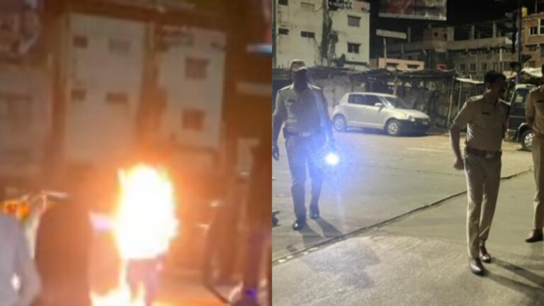 Video: पुलिसकर्मियों से परेशान होकर ऑटो ड्राईवर ने भरे चौराहे पर लगा ली आग, मामले की जांच शुरू